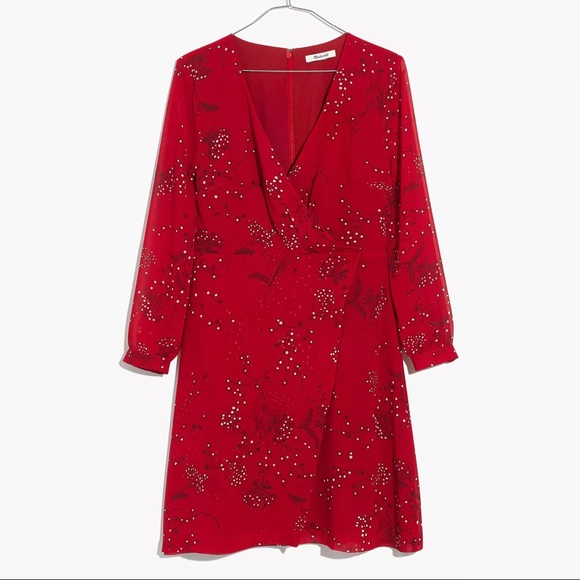Madewell Hazelwood Wrap-Front Mini Dress in Windswept Floral - Picture 4 of 11
